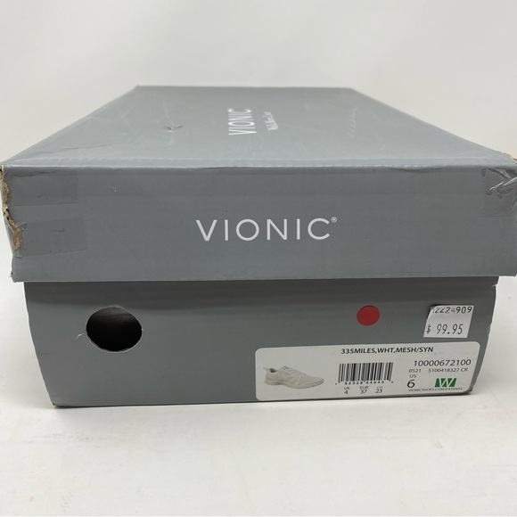 Vionic 335Miles White Mesh Sneakers WIDE - Picture 7 of 7
